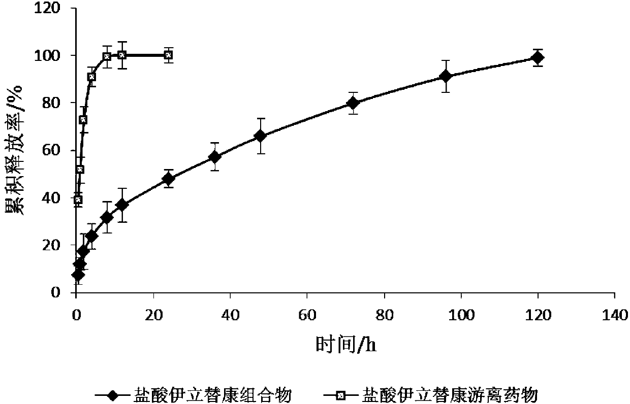 Irinotecan hydrochloride composition and preparation method thereof