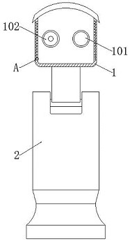 Binocular holder of visible light camera and infrared thermal imaging camera