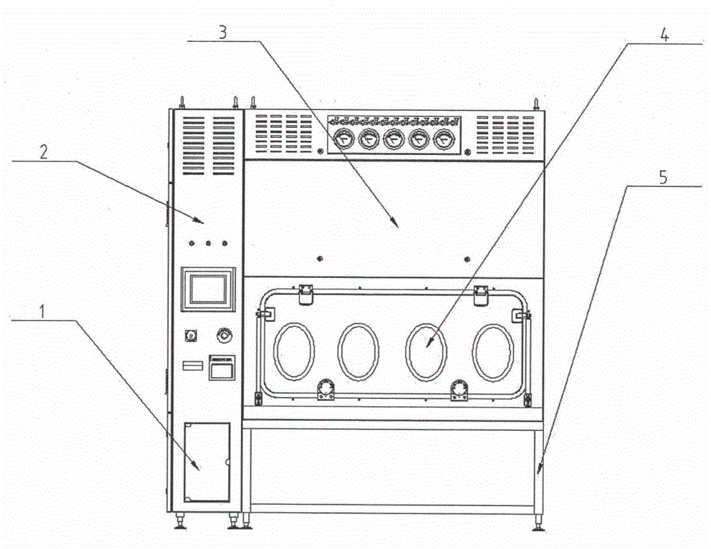 Sterility test process isolator