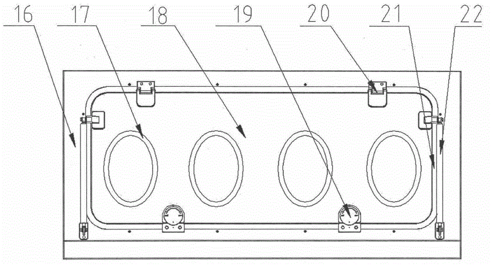 Sterility test process isolator