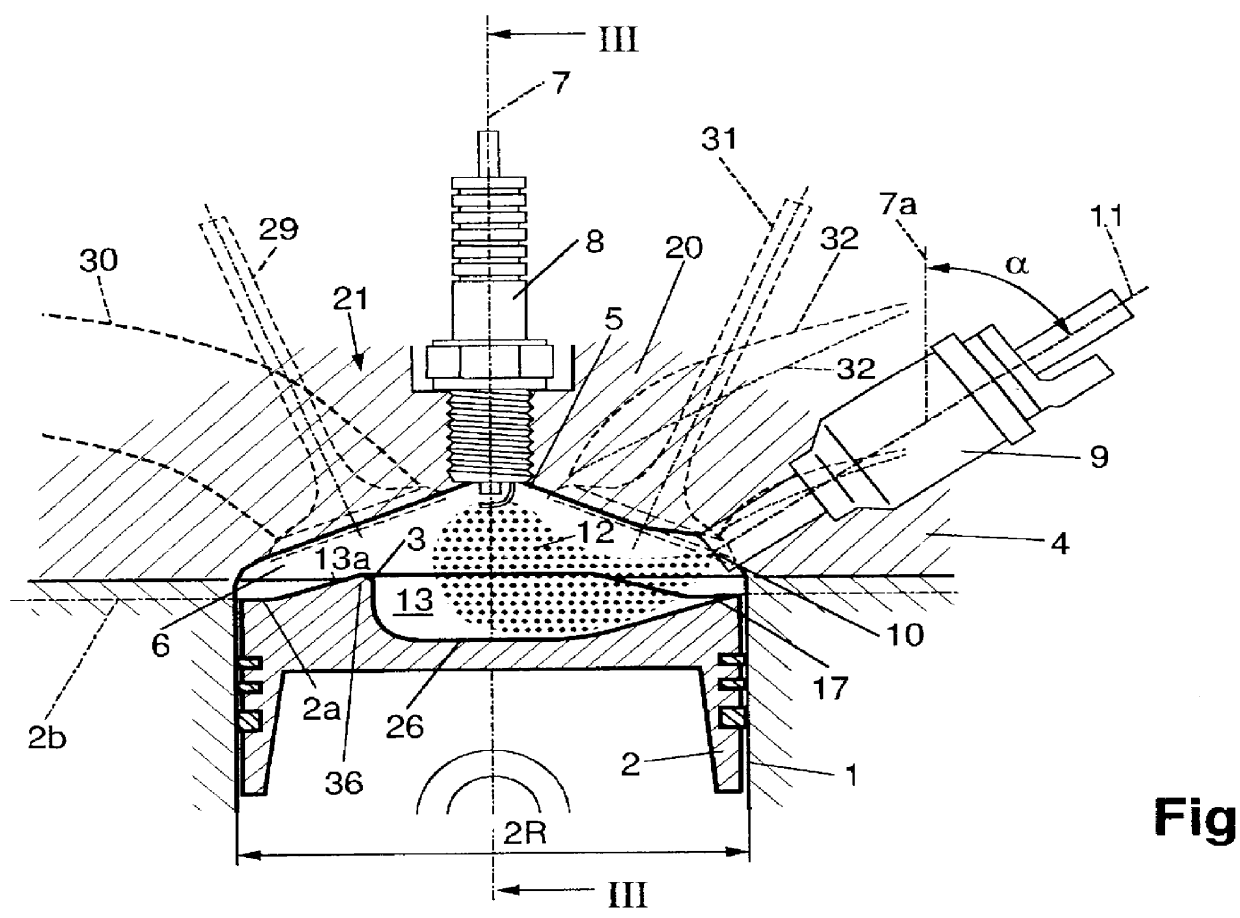 Internal combustion engine with spark ignition