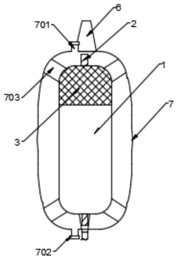 Blood transfusion bag capable of preventing blood coagulation