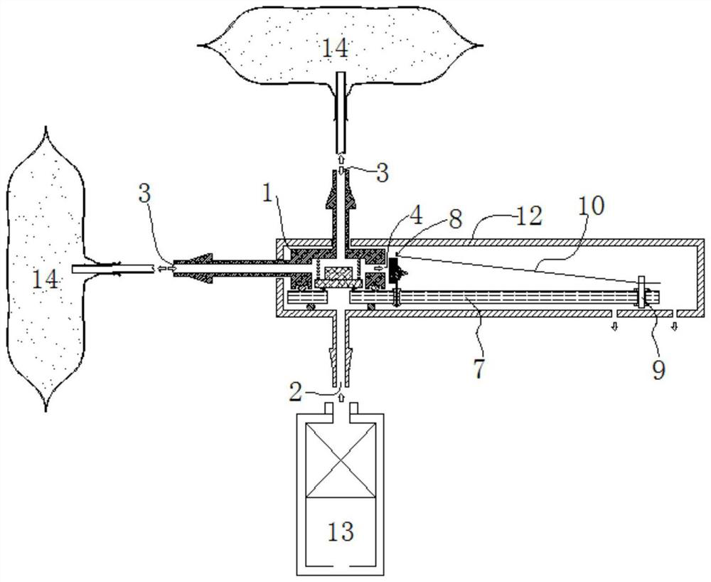 Pneumatic control valve device, pneumatic control valve group and pneumatic control assembly