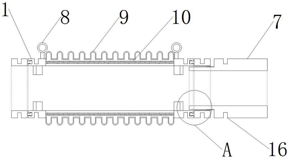 A high ring stiffness double-wall corrugated pipe socket structure