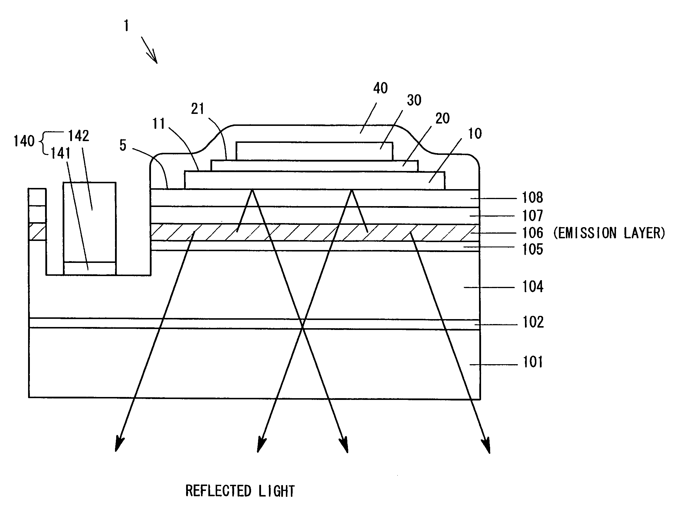 Light-emitting semiconductor device