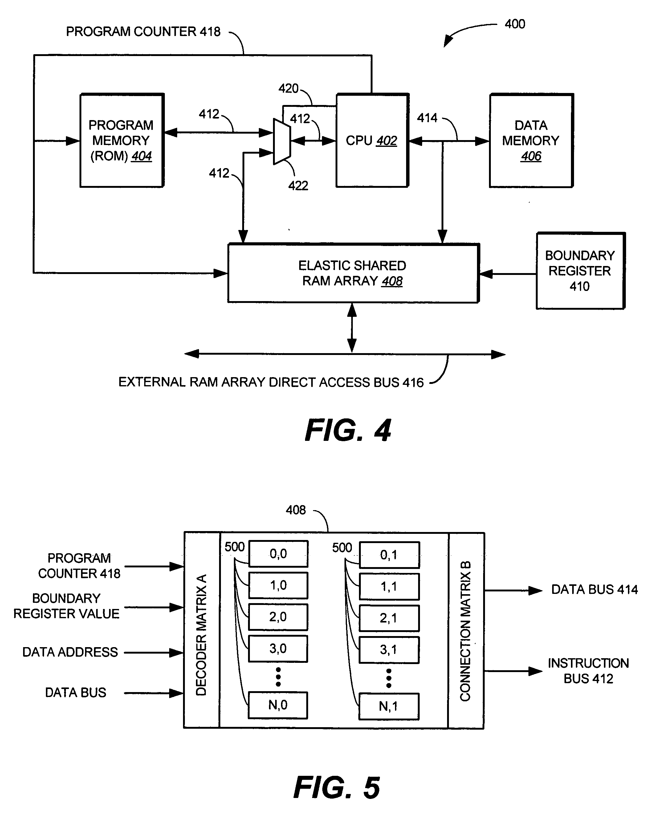 Hybrid memory system for a microcontroller