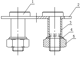 Mutual locking type positioning bolt component