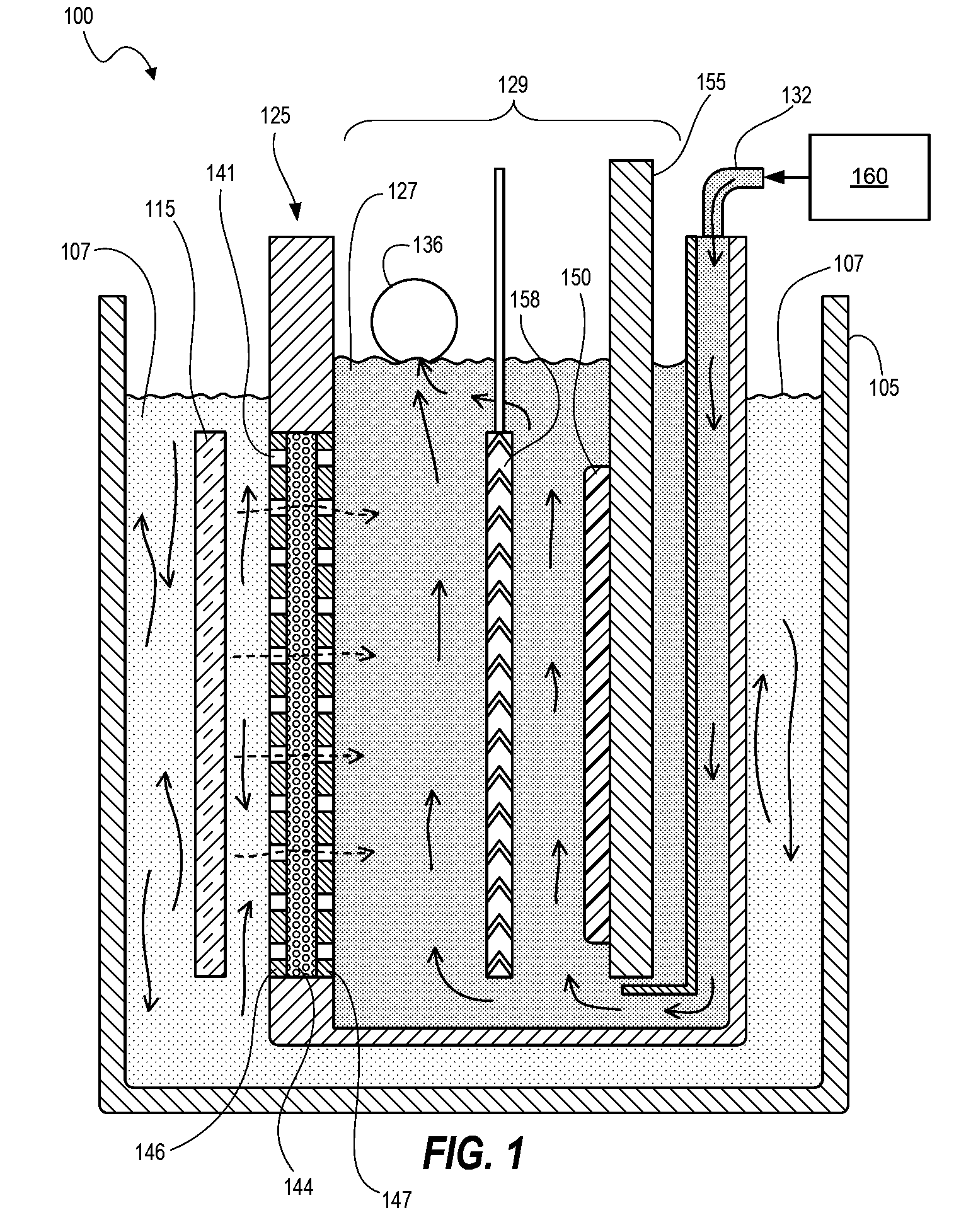 Electrochemical deposition apparatus with remote catholyte fluid management