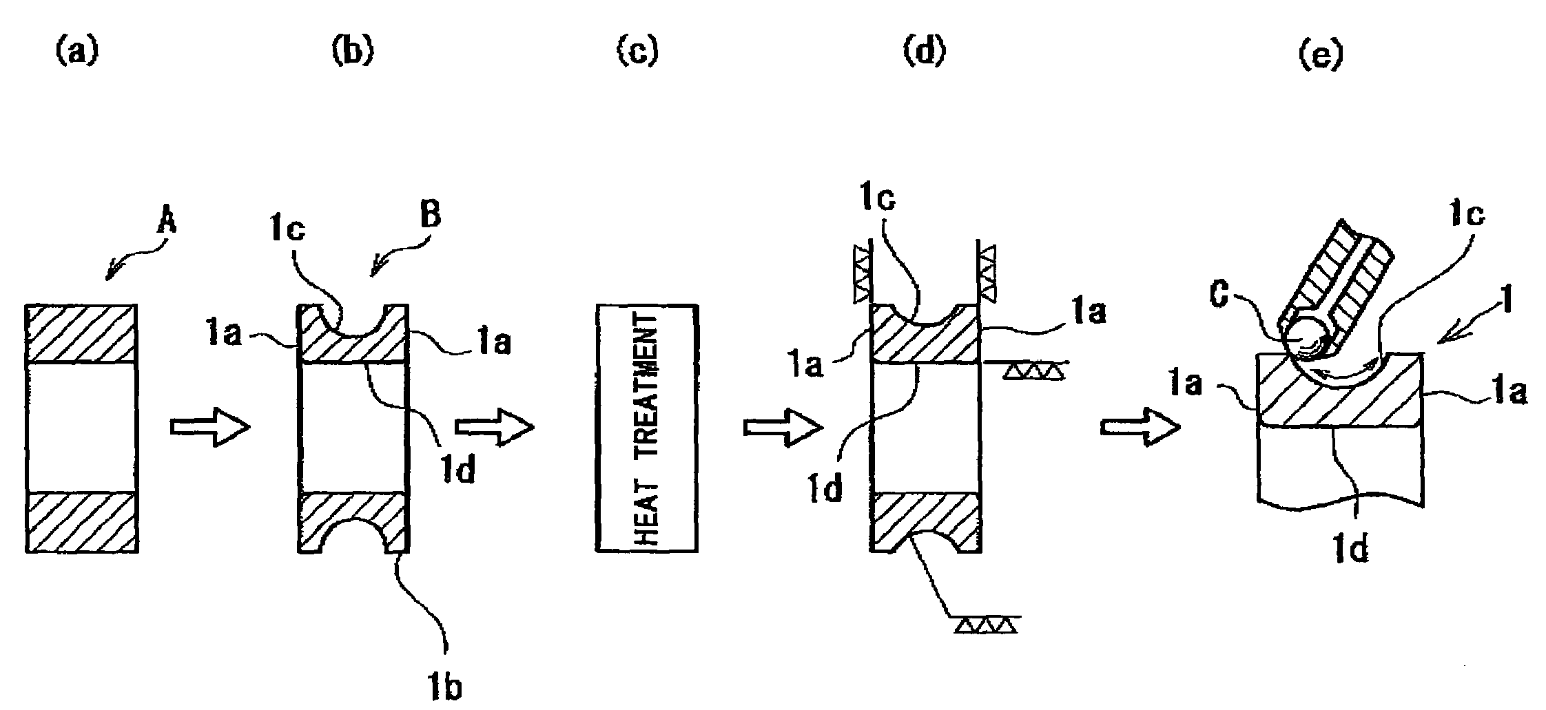 Method for manufacturing a bearing raceway member