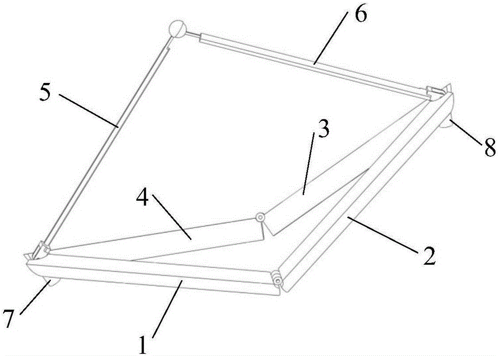 Two-degree-of-freedom foldable mobile robot