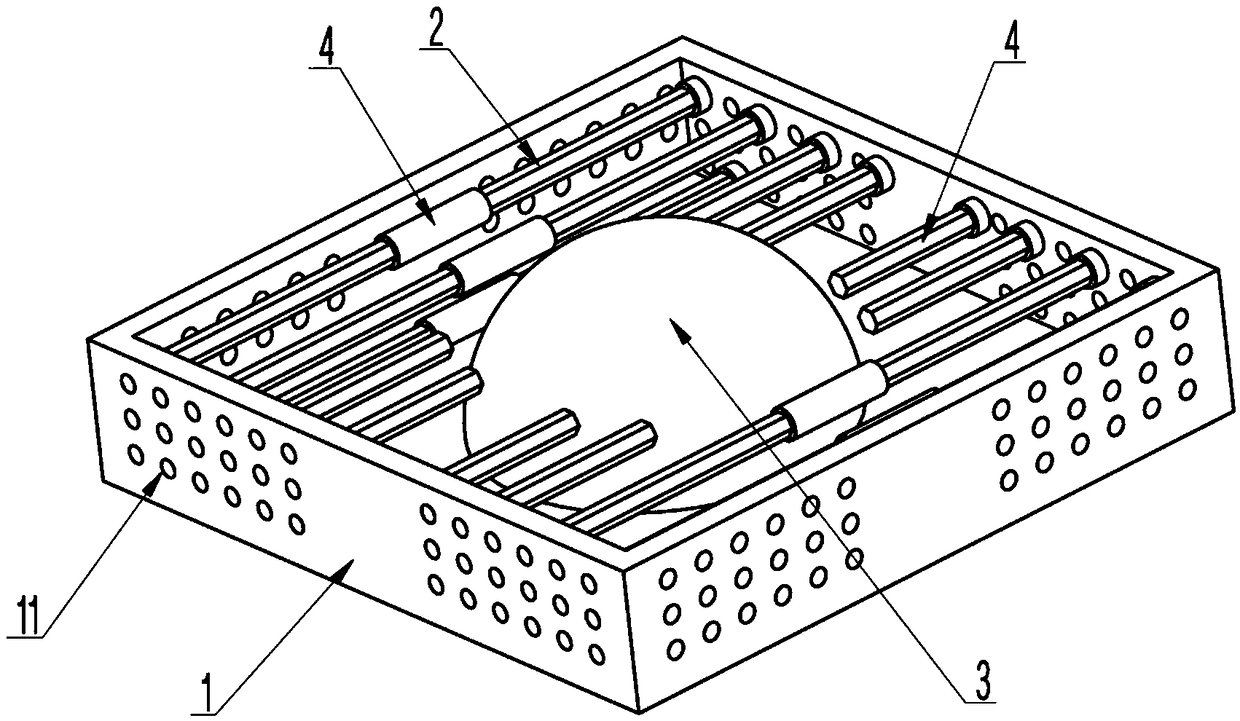 Flexible casting sand box device