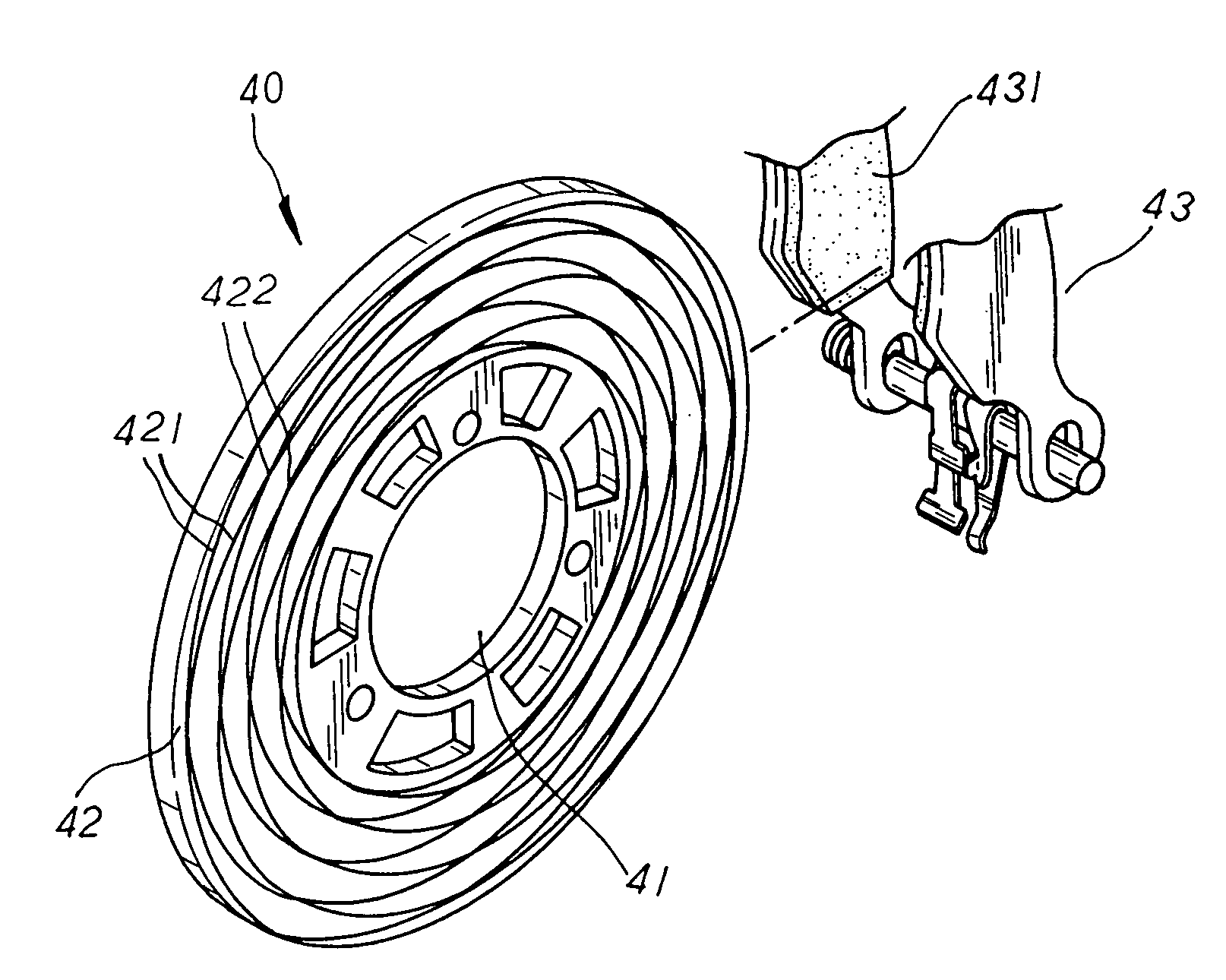 Brake structure of vehicle