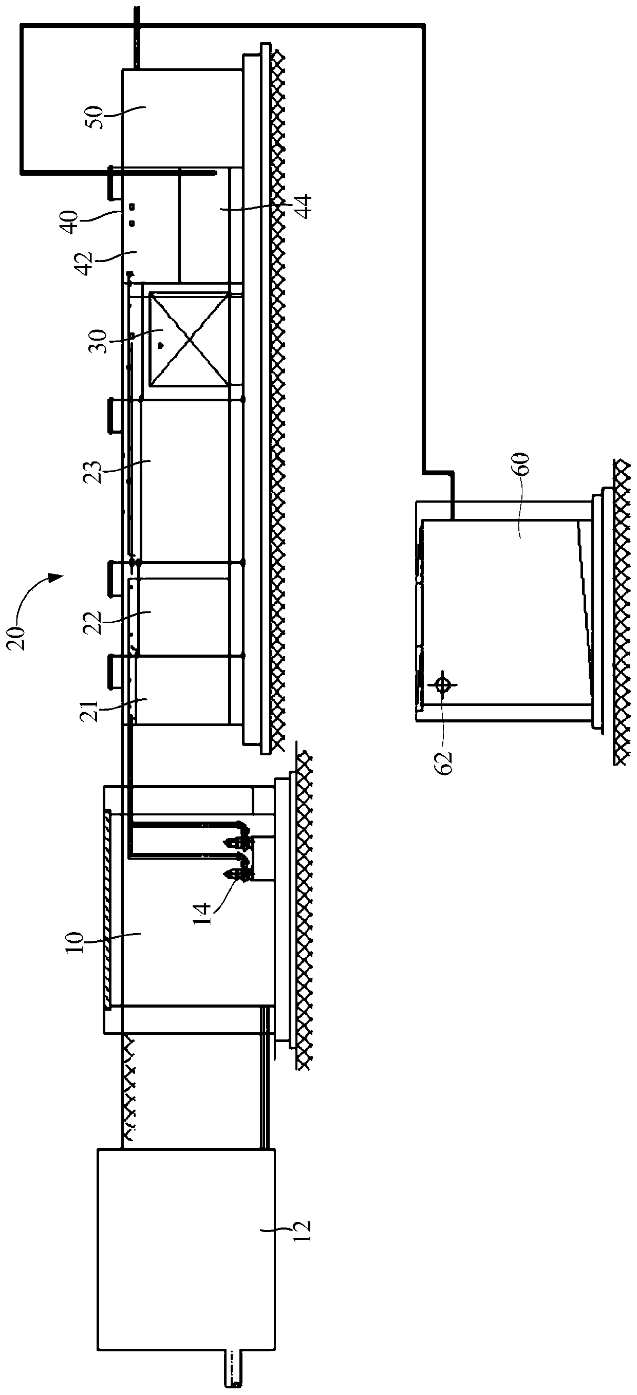 Integrated sewage treatment device