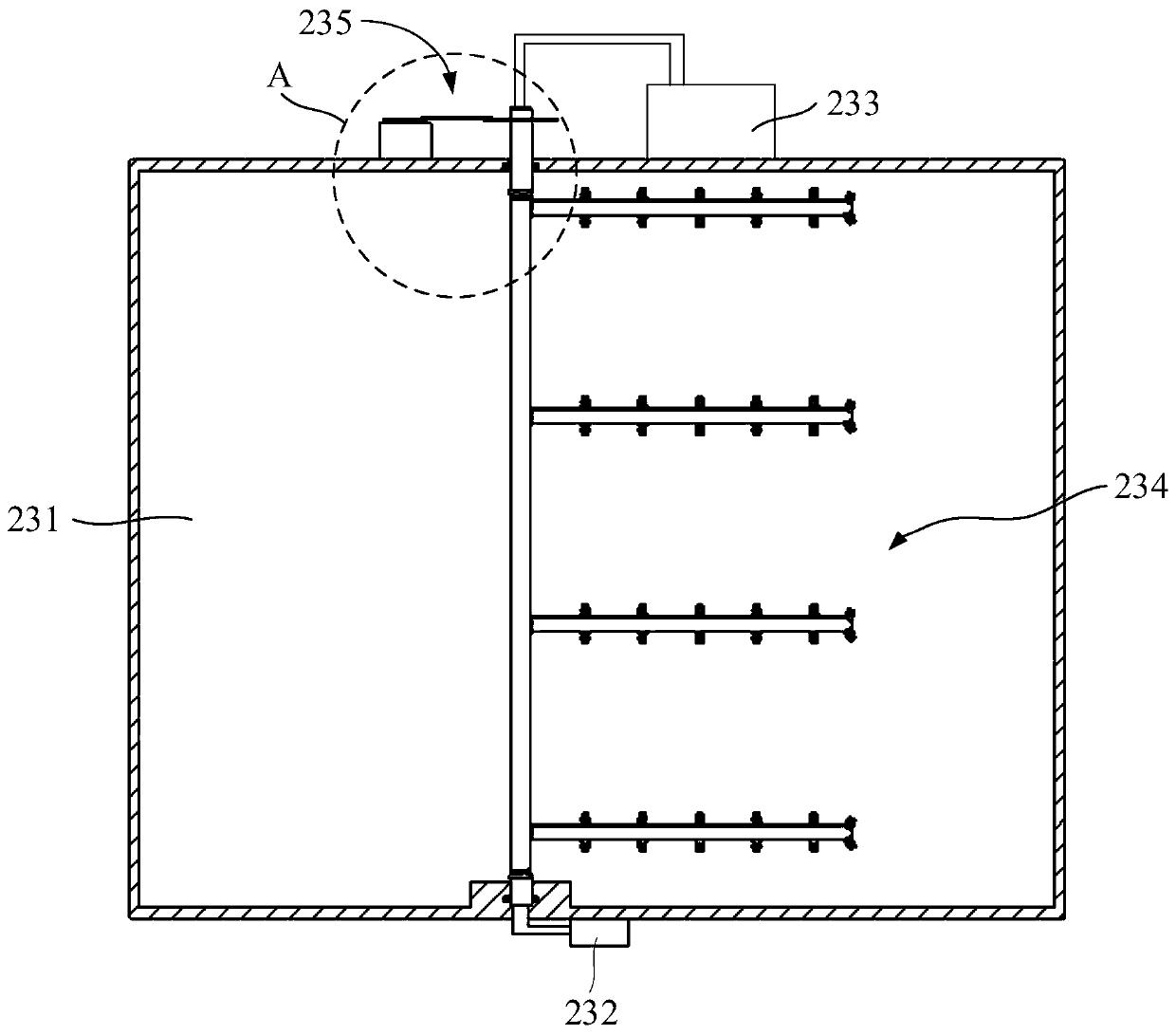 Integrated sewage treatment device