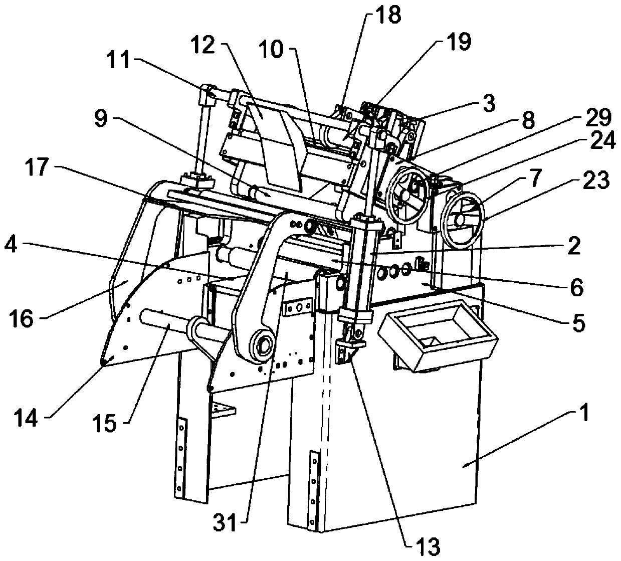 Oil pressure opening and closing device for cleaning roller