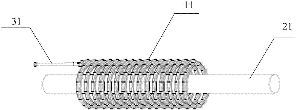 Nondestructive test electric power monitoring device, system and method