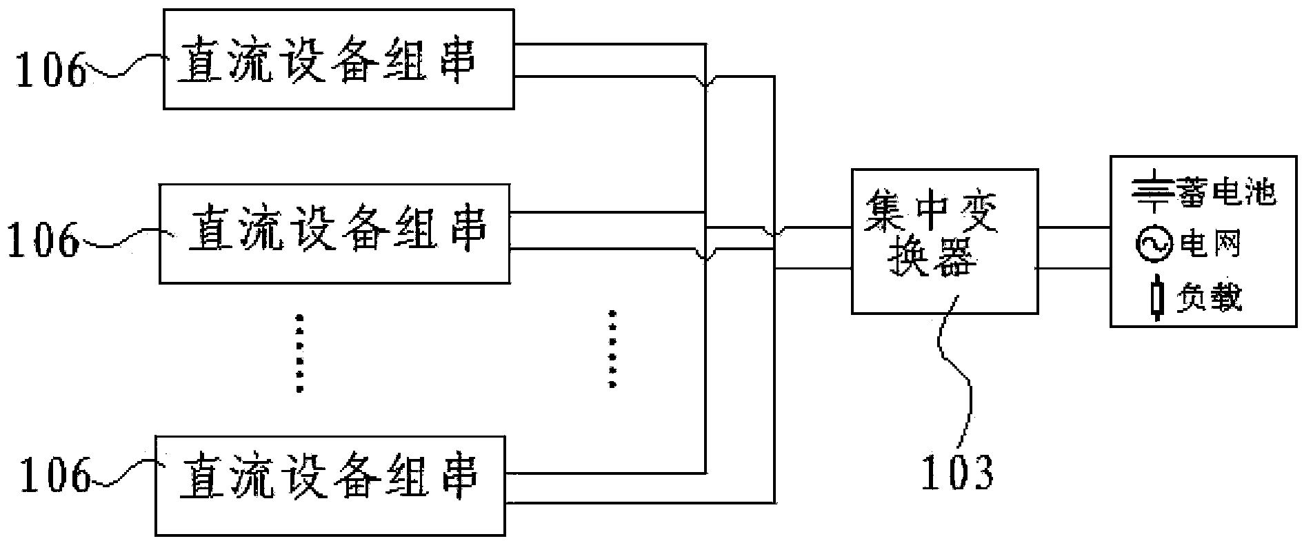 New energy power generation system and distributed mixing maximum power tracking method