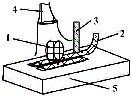 Method and device for auxiliary heating type ultrasound rapid forming