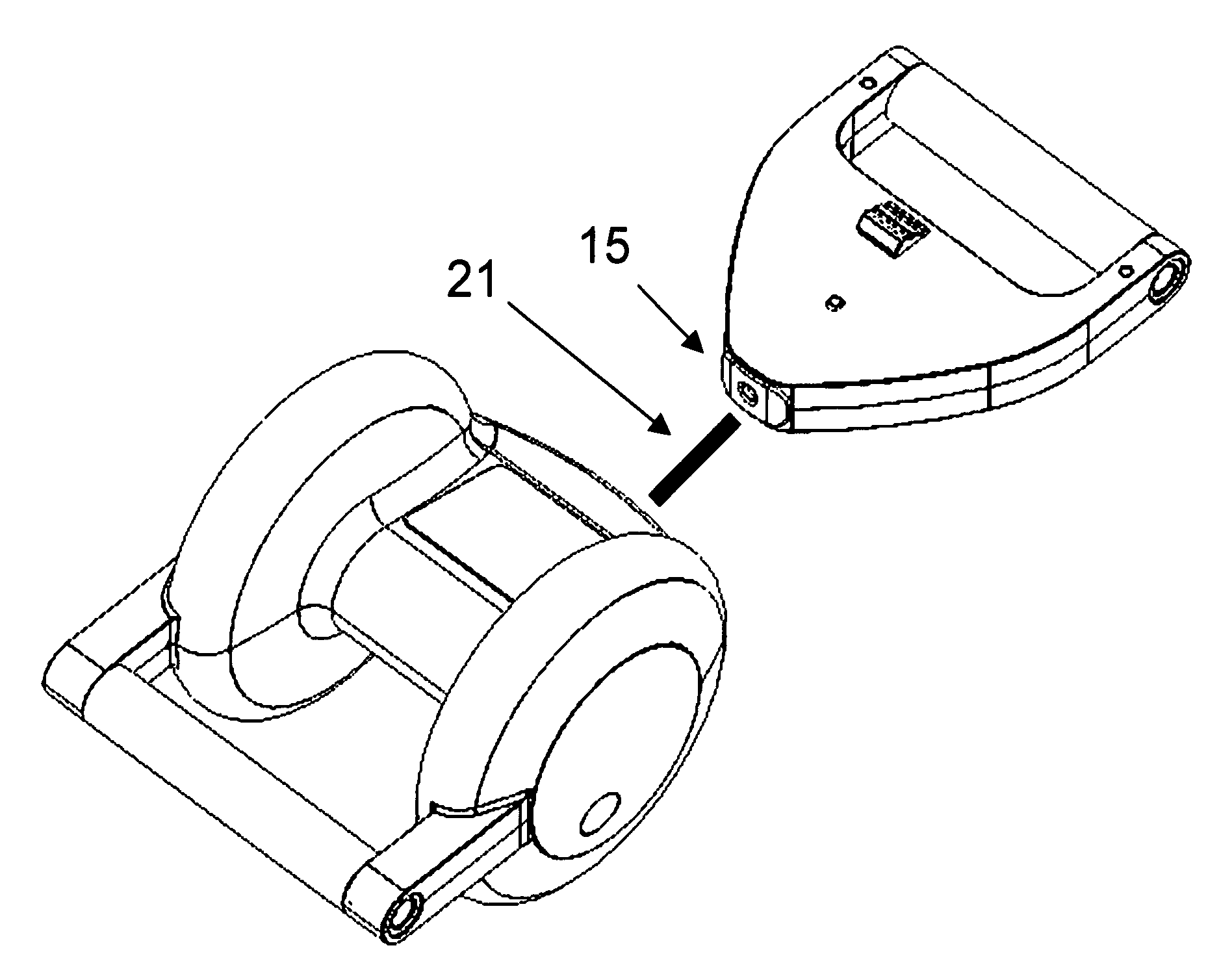 Compact and light exercise machine providing variable resistance and variable range of motion