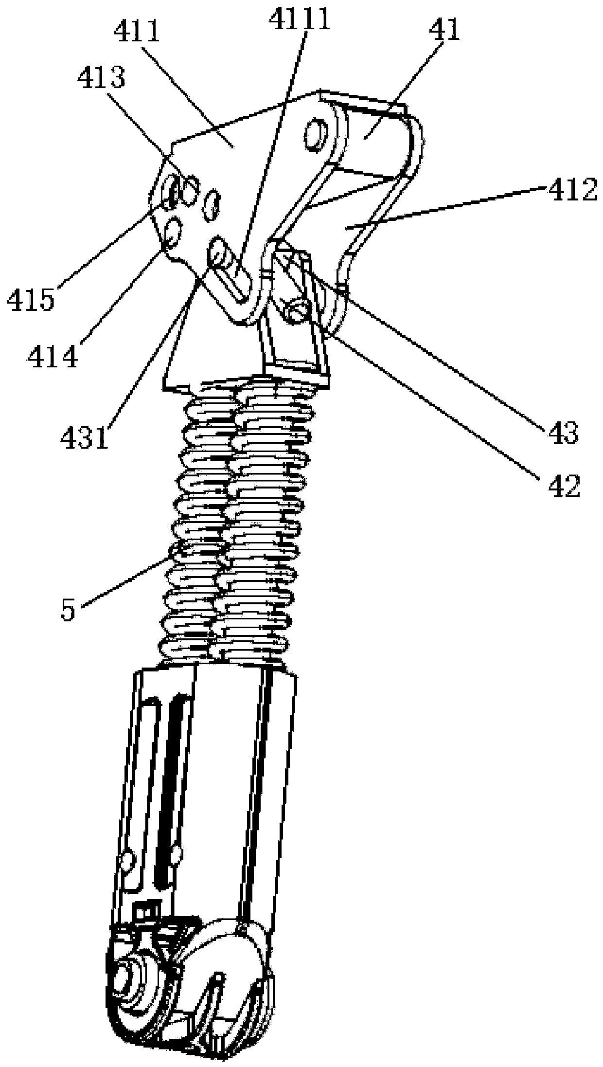 Adjustable effort-saving mechanism for furniture upturning supporting