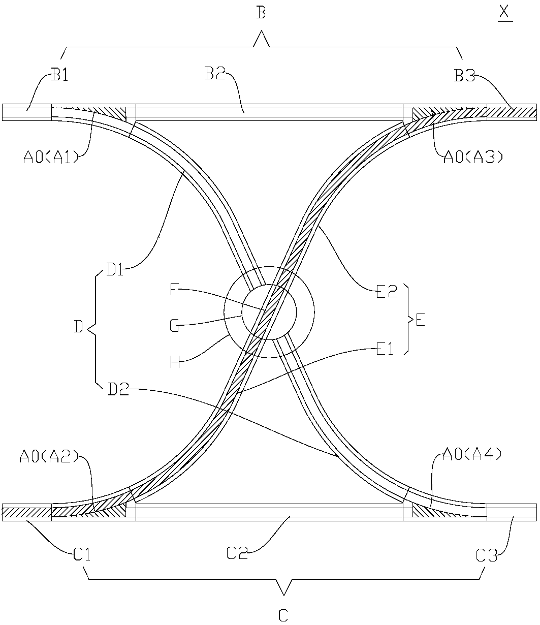 Crossover turnout and rail transit system with same