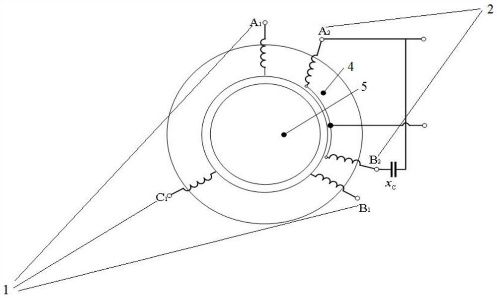 Device and method for converting multi-phase power supply into single-phase power supply