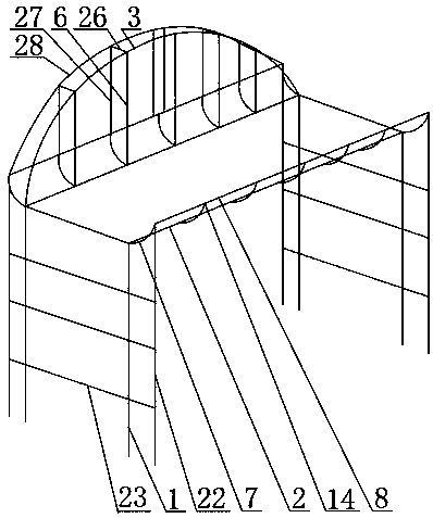 A kind of cultivation method of arch pull type tree bridge