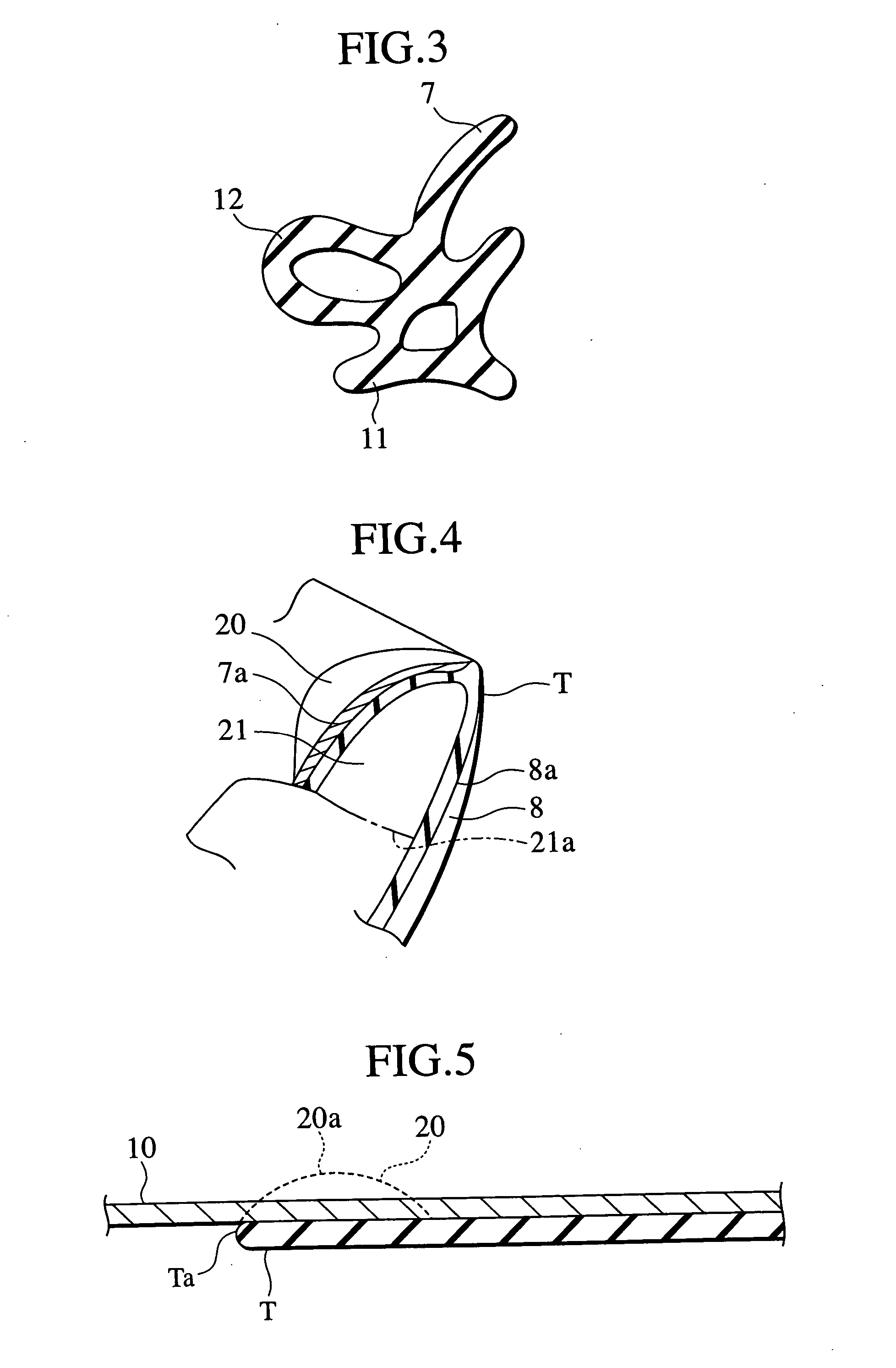 Seal structure for a vehicle