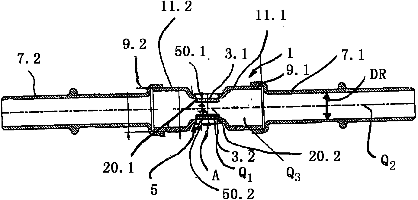 Sensor component for an optical flow rate sensor