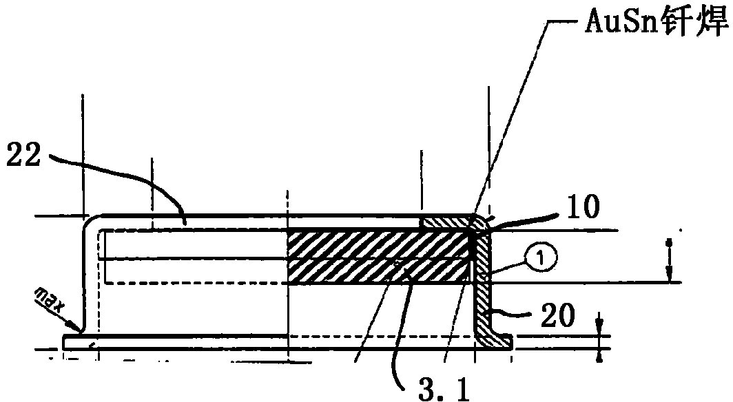 Sensor component for an optical flow rate sensor