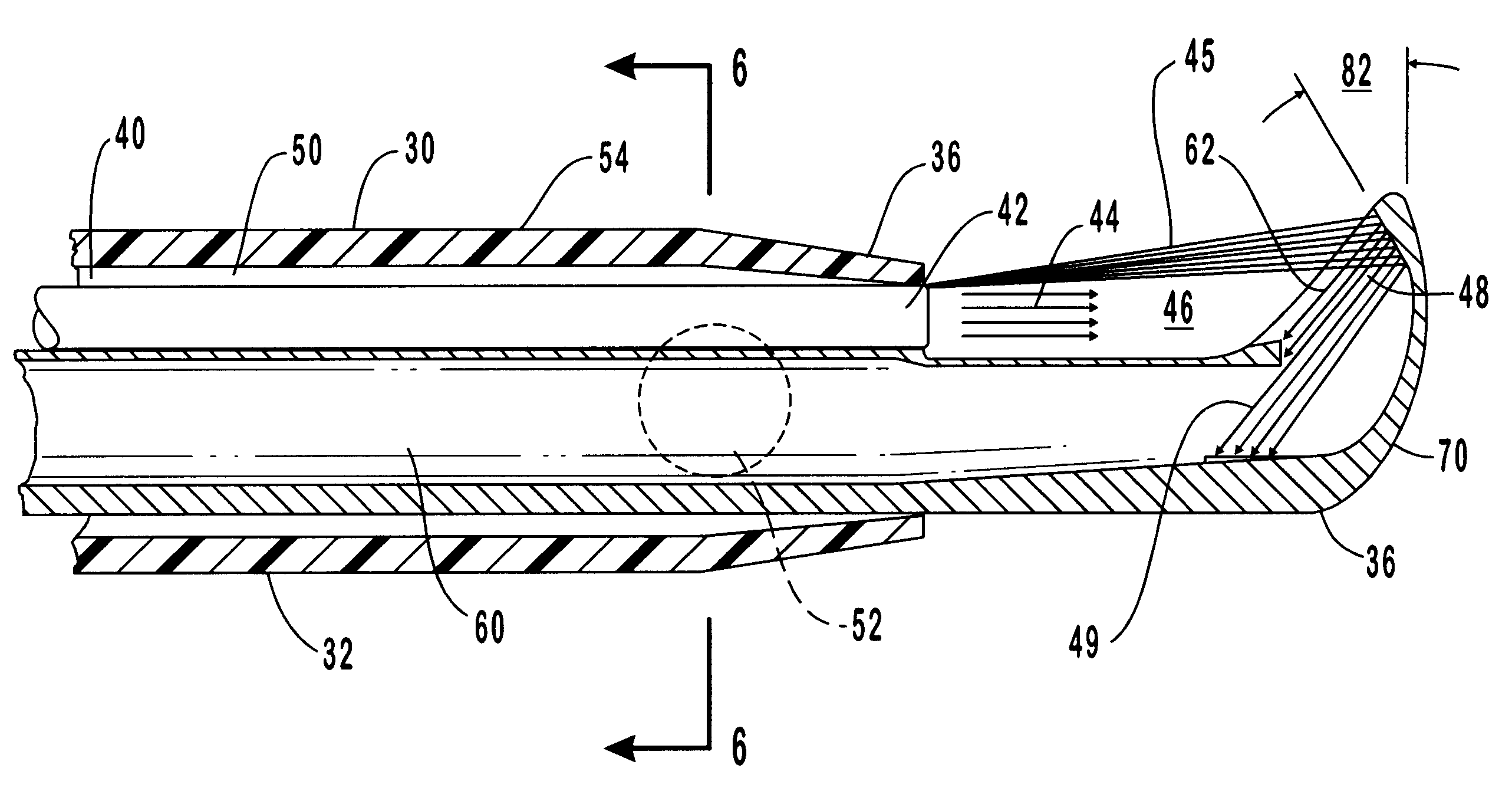 Laser surgical handpiece with photon trap