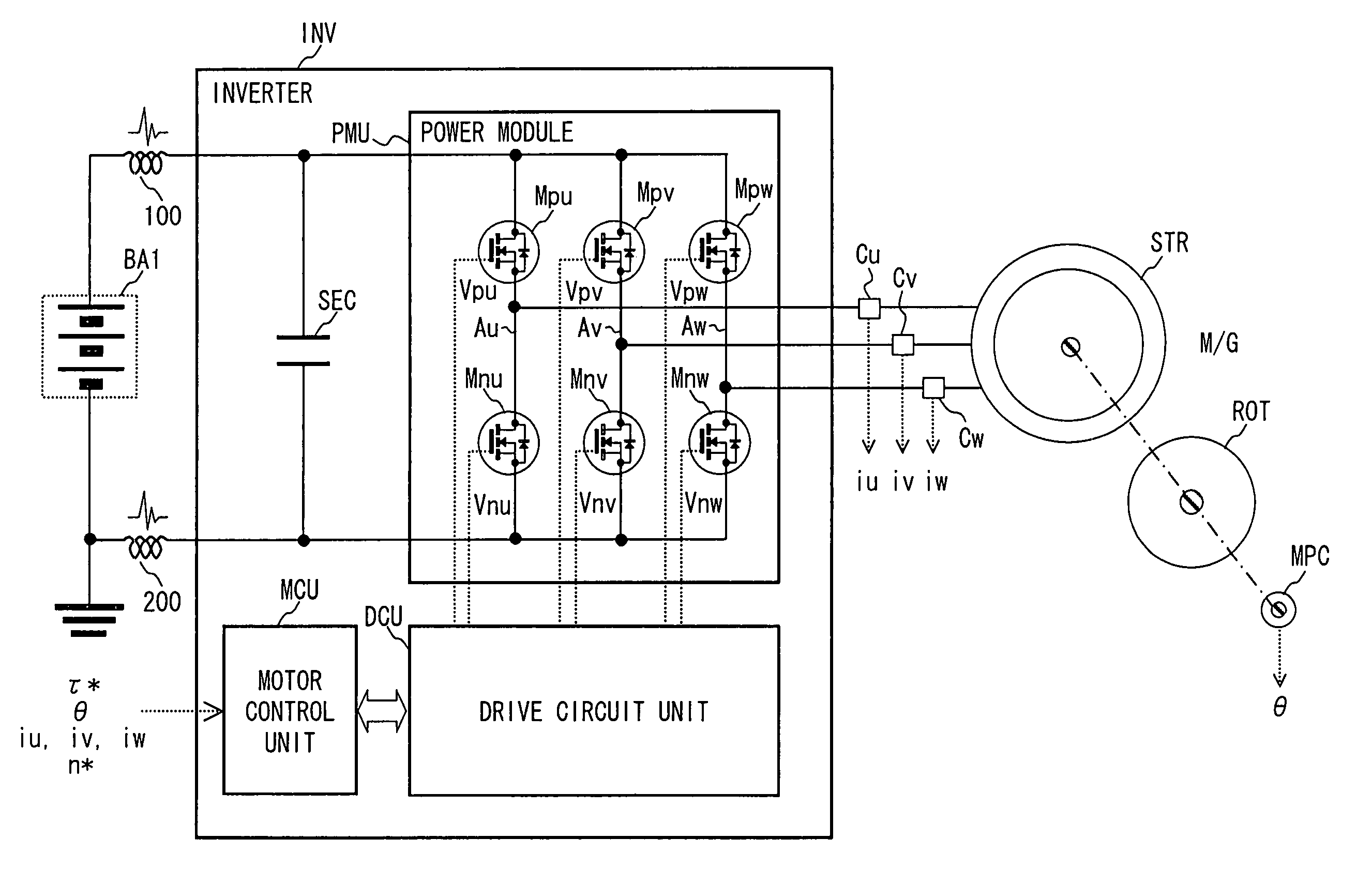 Interface circuit, power conversion device, and vehicle-mounted electric machinery system