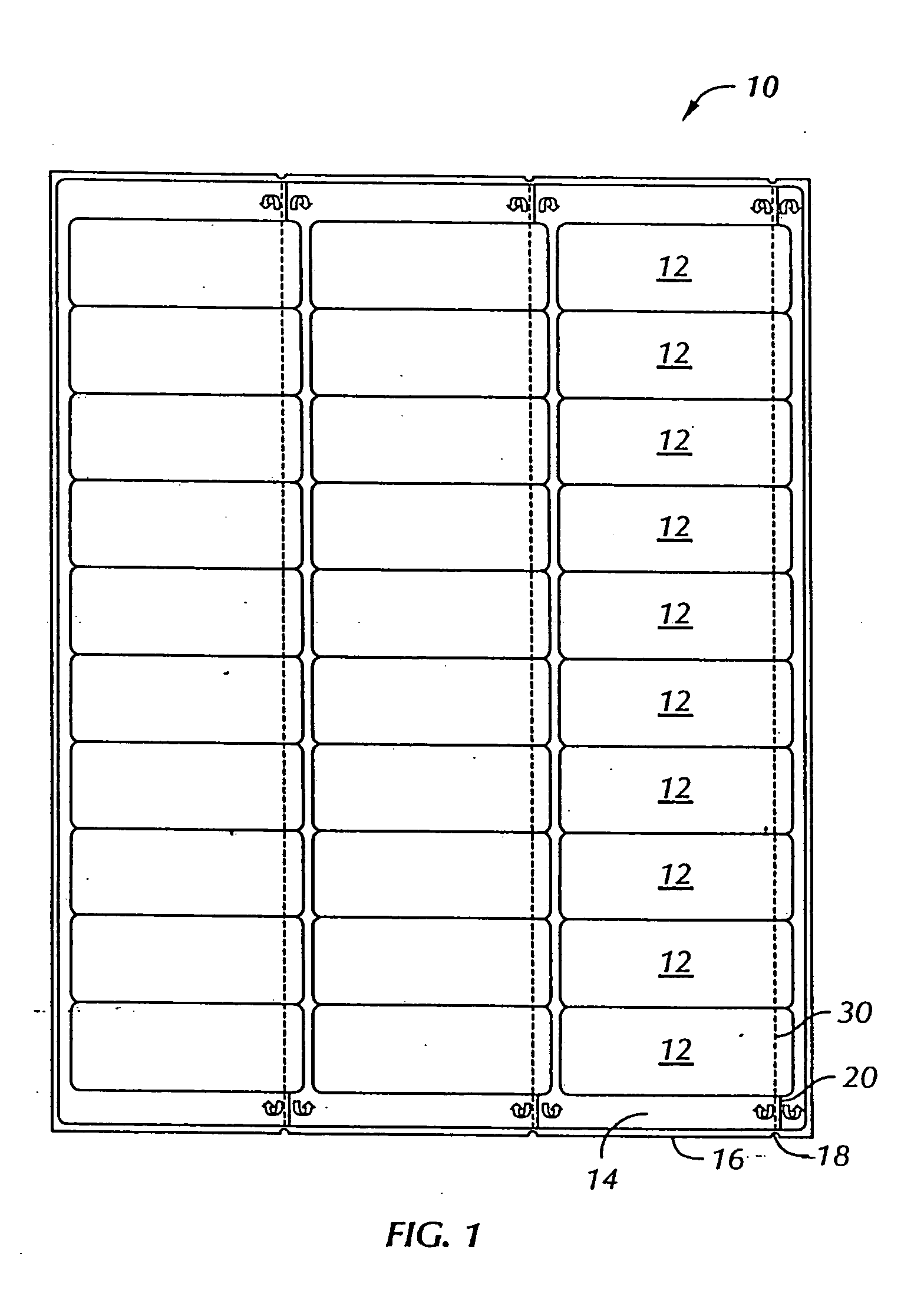 Foldable die cut self-adhesive label sheet for labeling cd-roms