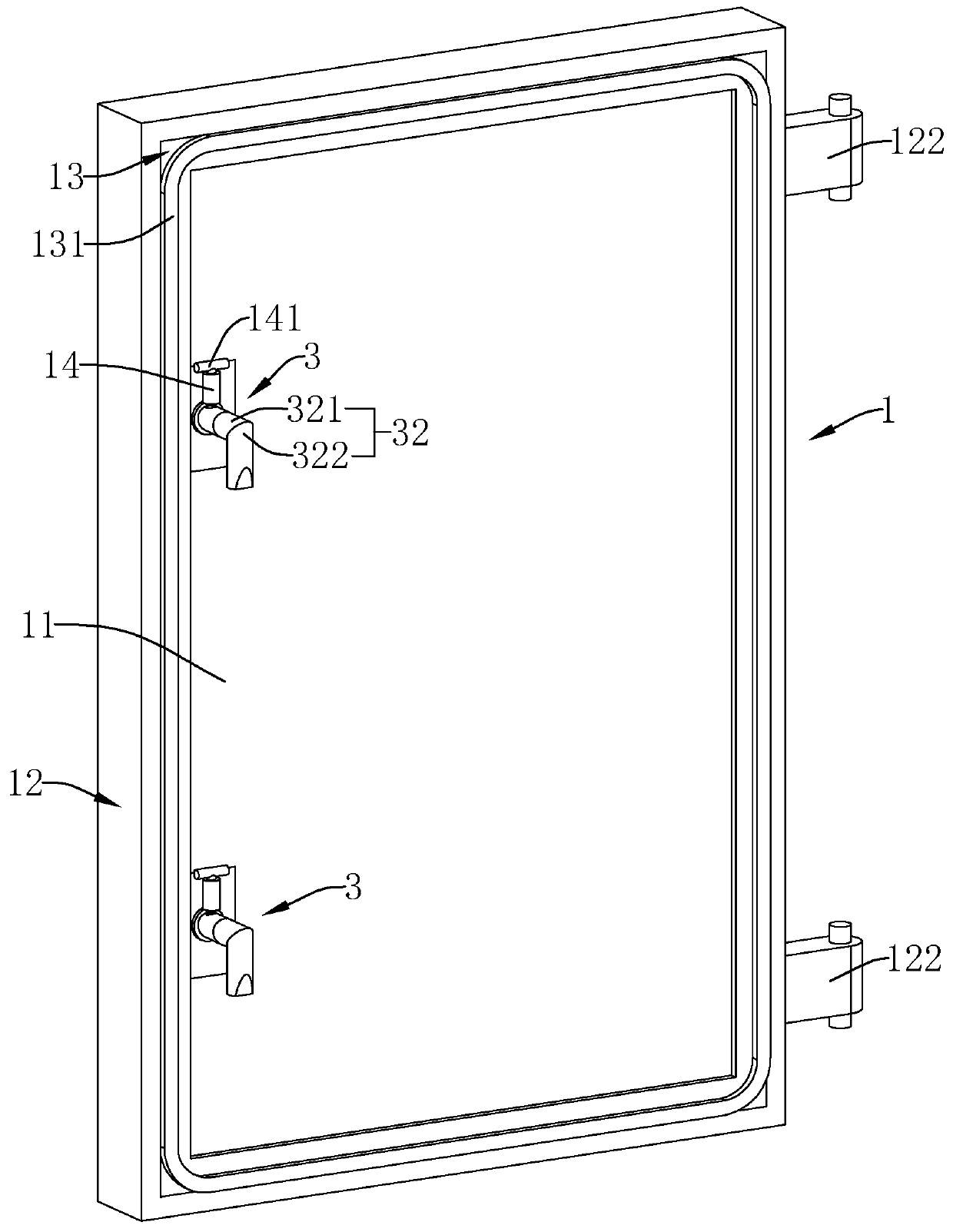 Moulding processing technology for reinforced concrete airtight door and reinforced concrete airtight door