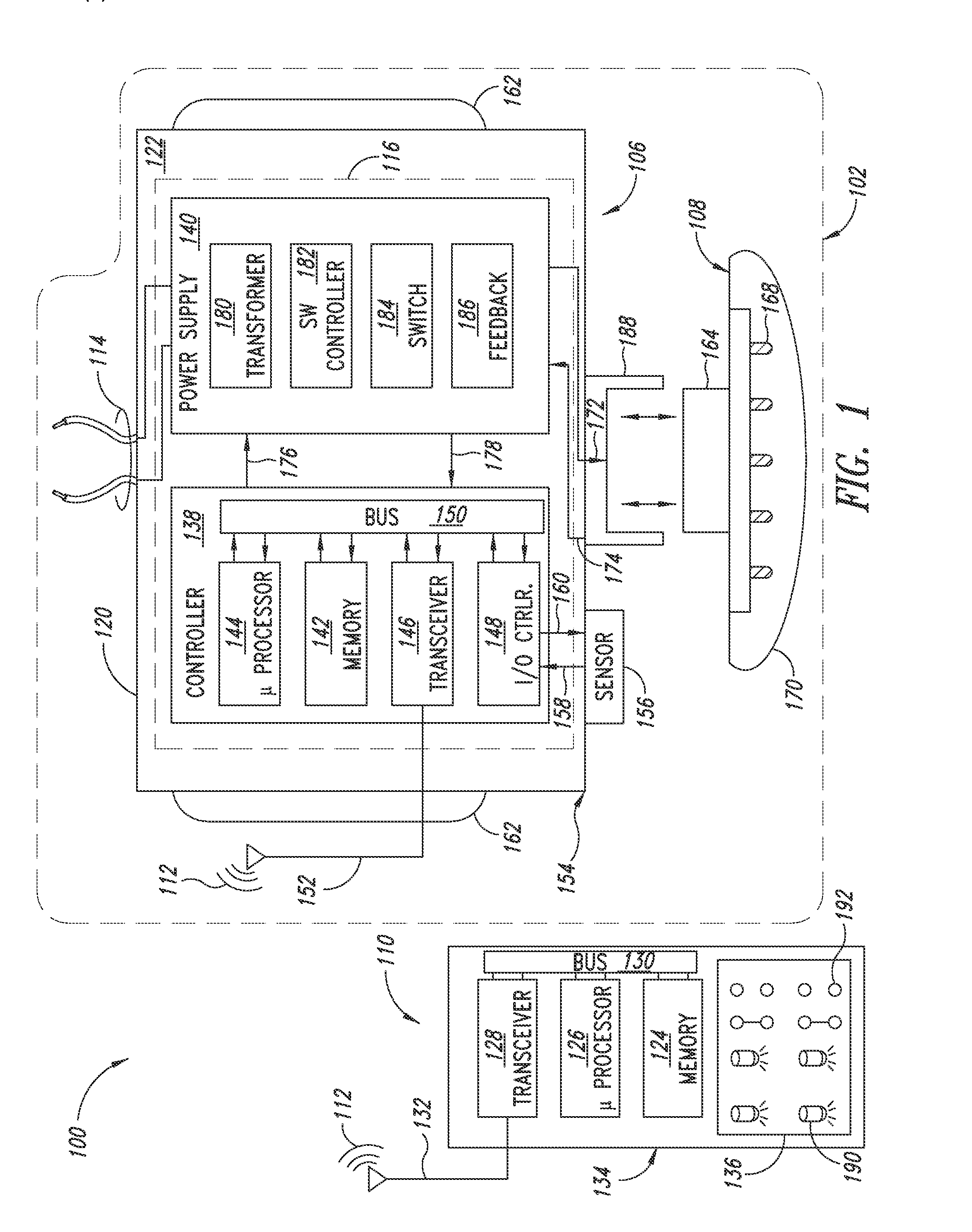 Remotely adjustable solid-state lamp