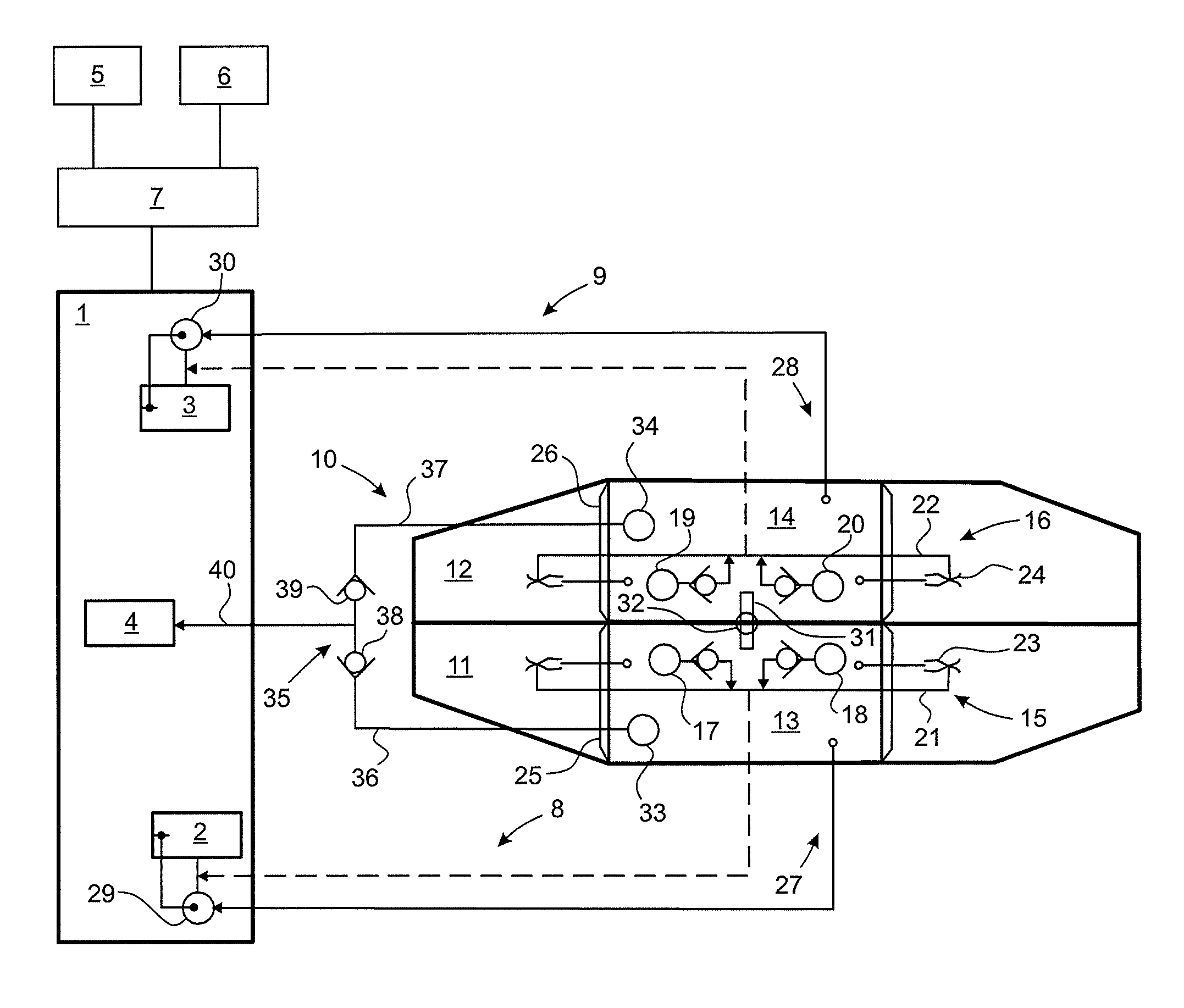 Twin-engined rotorcraft having a fuel supply installation for a power plant auxiliary power unit (APU)