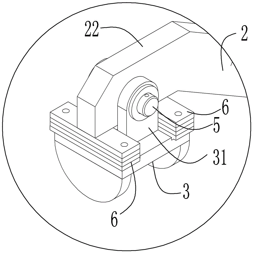 Location device for station loading bell jar