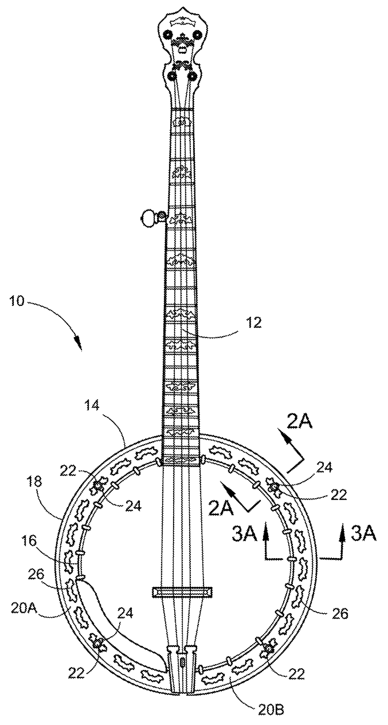 White oak banjo