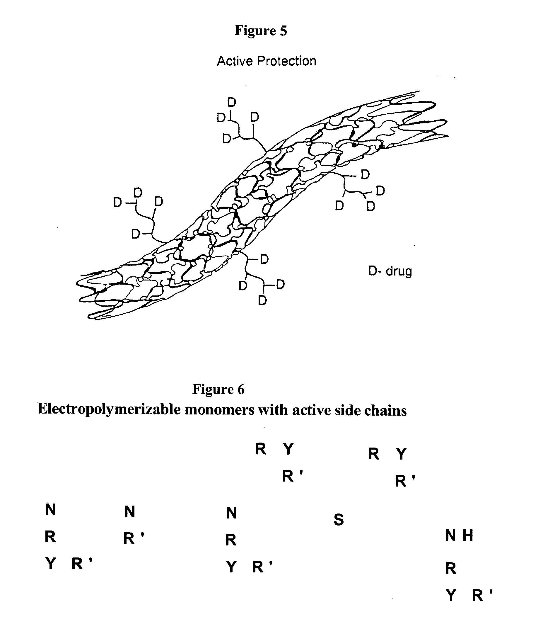 Electropolymerizable monomers and polymeric coatings on implantable devices prepared therefrom