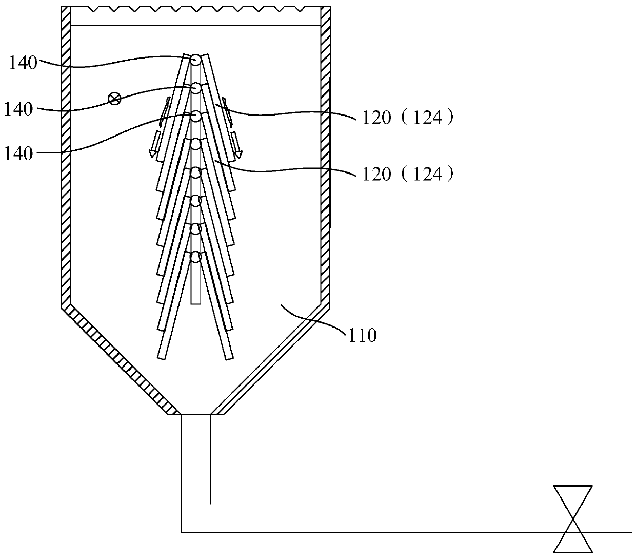 Sludge discharging method of sedimentation tank