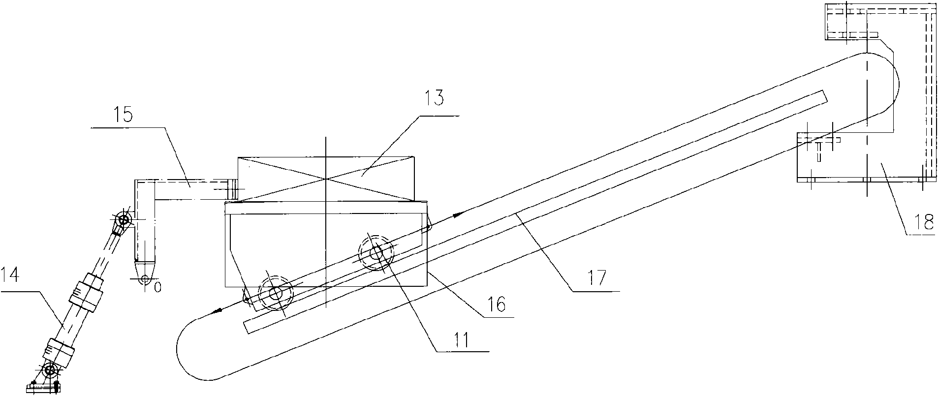 Dummy bar storing device for continuous casting machine