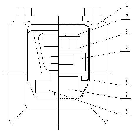 IC card intelligent gas meter capable of using gas alarm switch valve