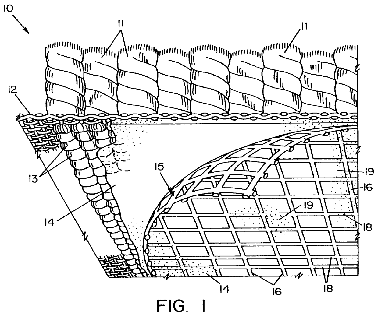 Modified secondary backing fabric, method for the manufacture thereof and carpet containing the same