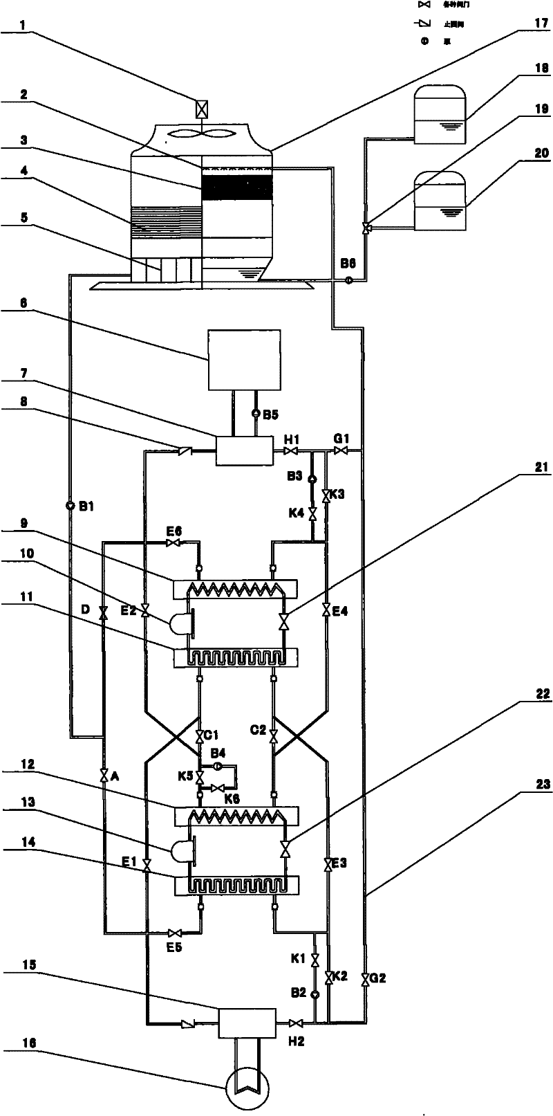 Multifunctional cold and heat combined supply heat pump system