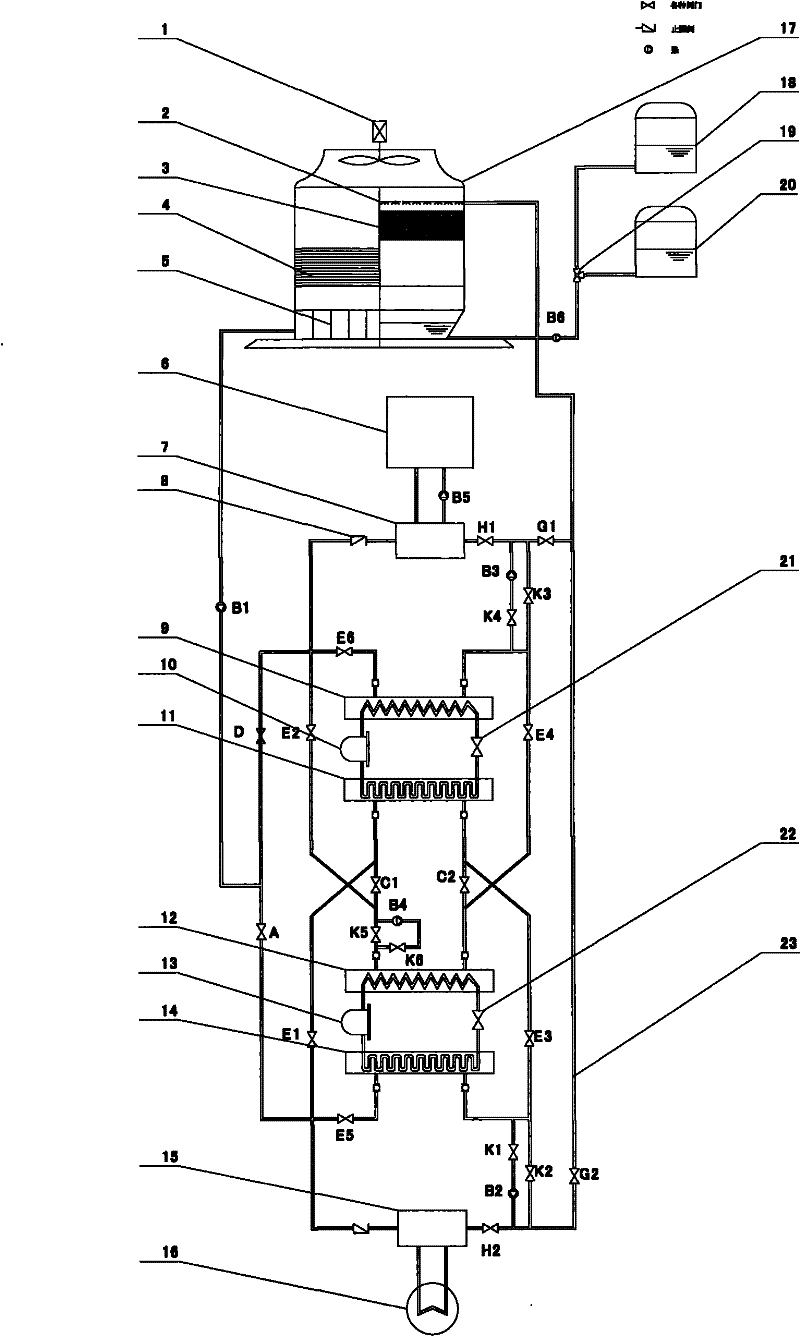 Multifunctional cold and heat combined supply heat pump system