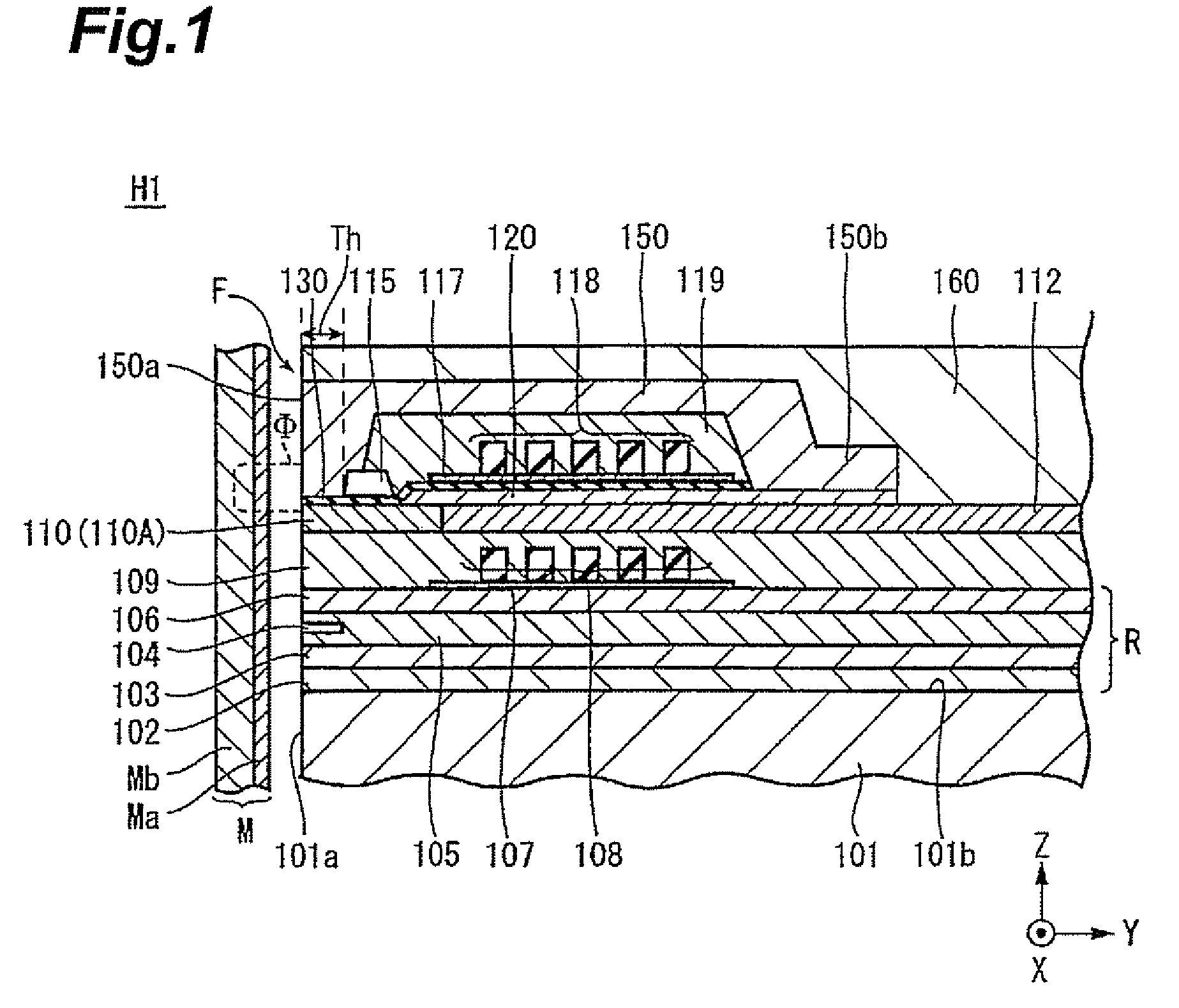 Perpendicular magnetic recording head that suppresses side fringing