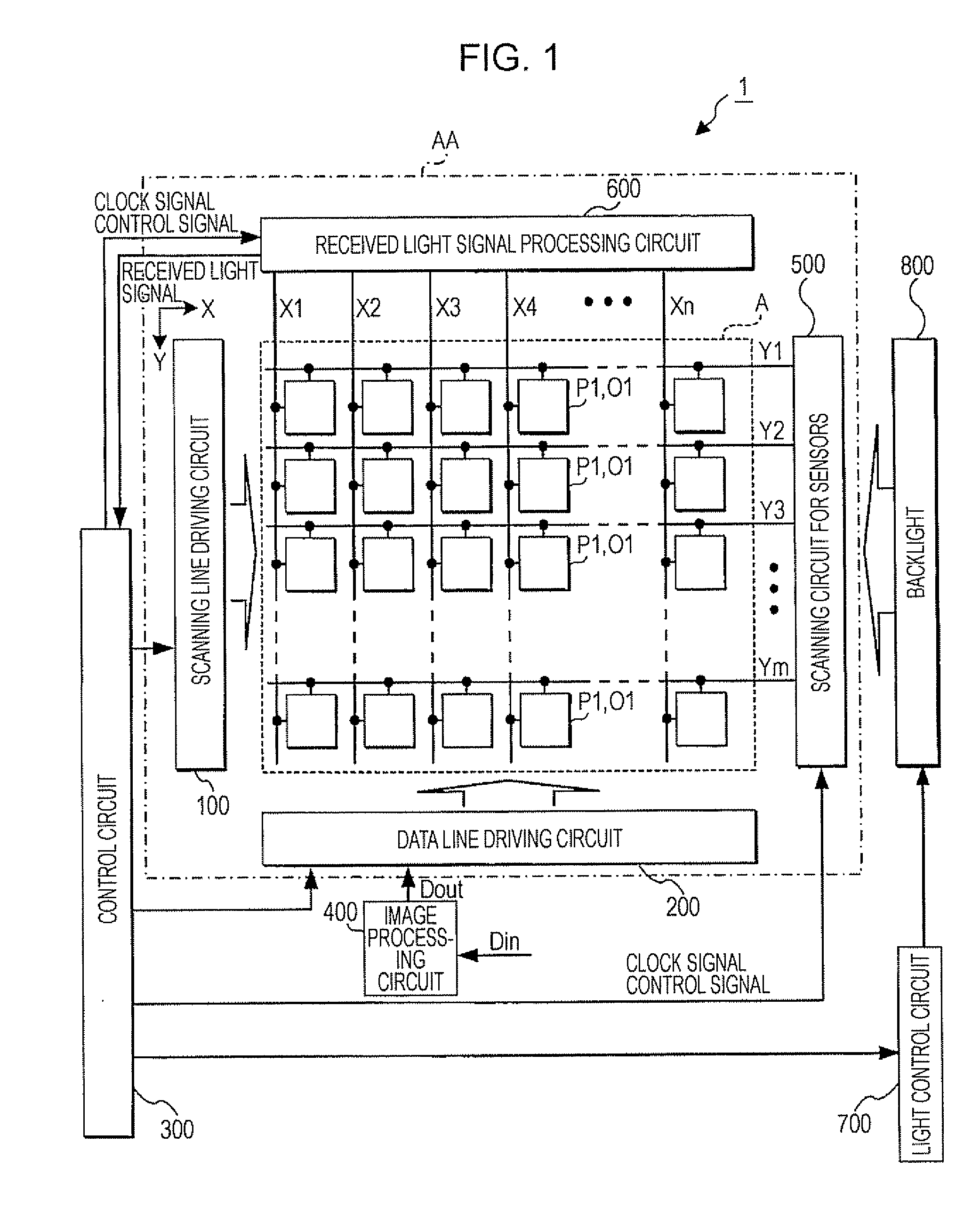 Sensing device, display device, electronic apparatus, and sensing method