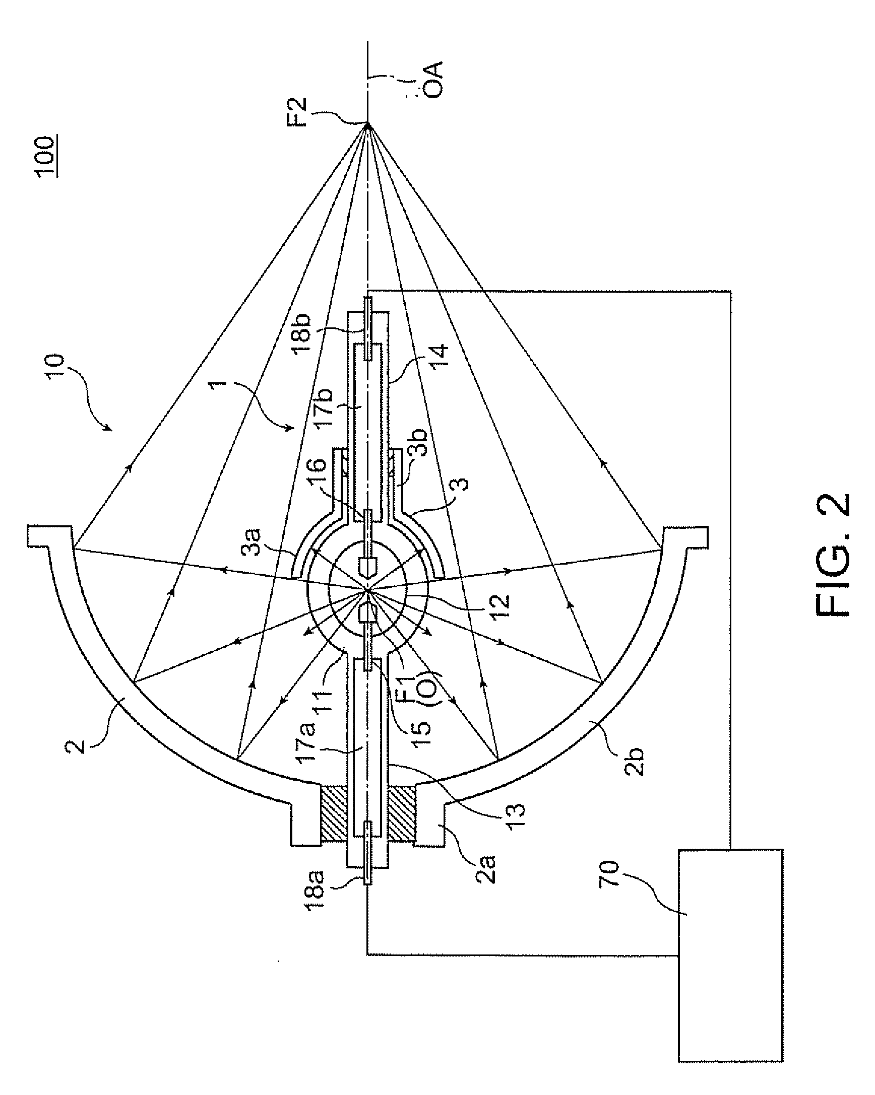 Projector and driving method of light source for projector