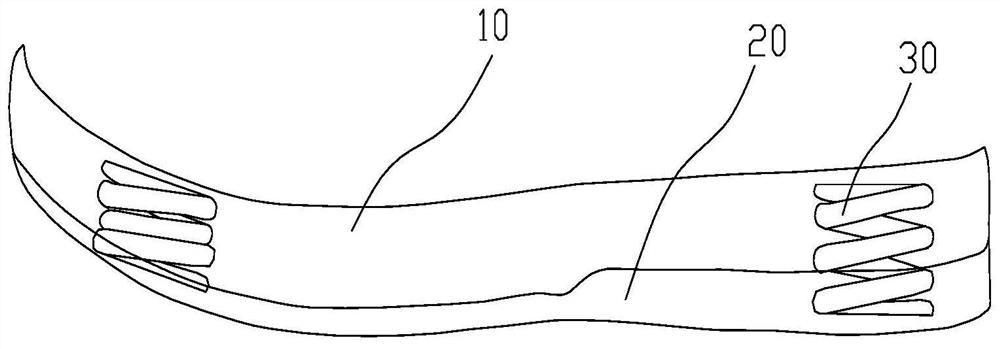 One-piece molded shoe sole and its manufacturing mold and production method