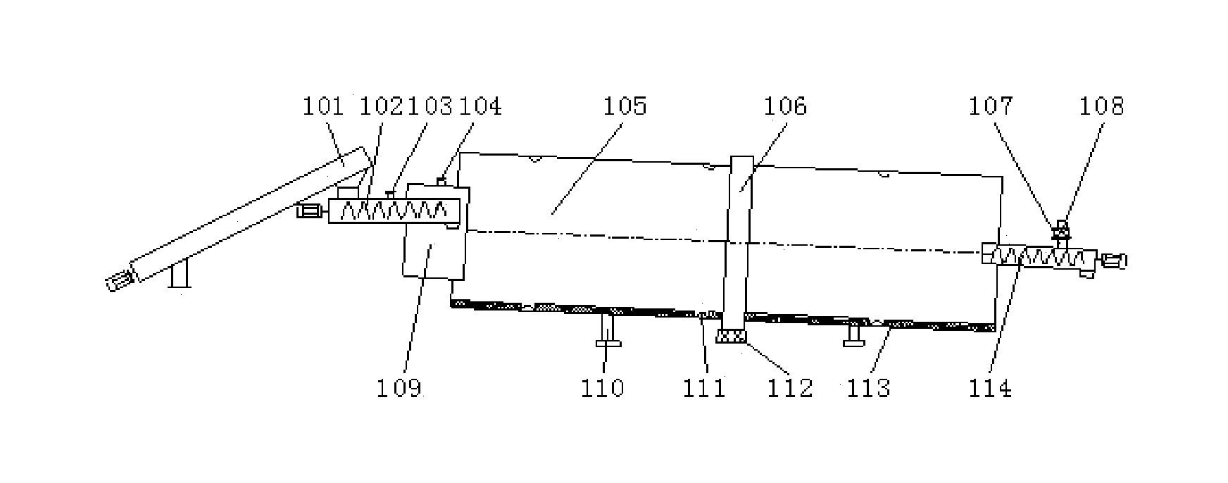 Ethanol production device and process through continuous solid-state fermentation and having self-control system